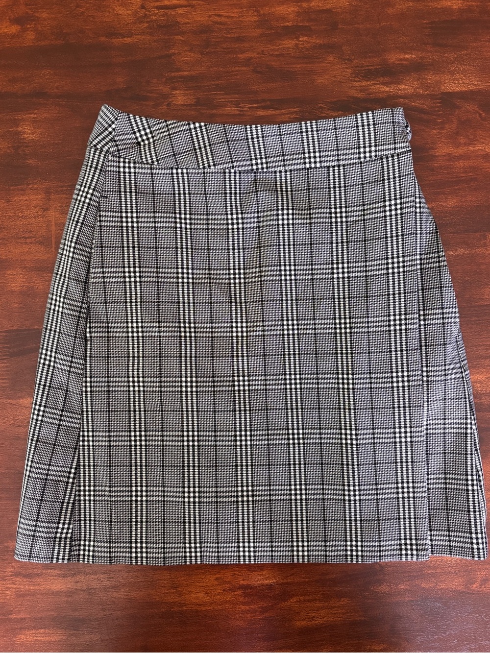 A New Day Mini Skirt Plaid Wrap Around Size 4